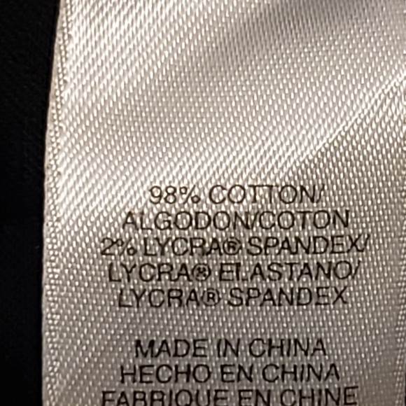 Jones New York Black Cotton Stretch Jacket - Picture 12 of 14